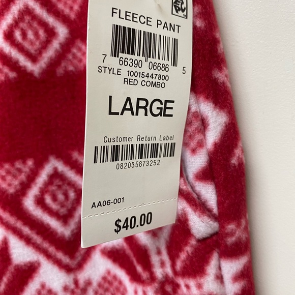 New with Tags Club Room Flannel PJ Christmas Pants Size L - Picture 2 of 6
